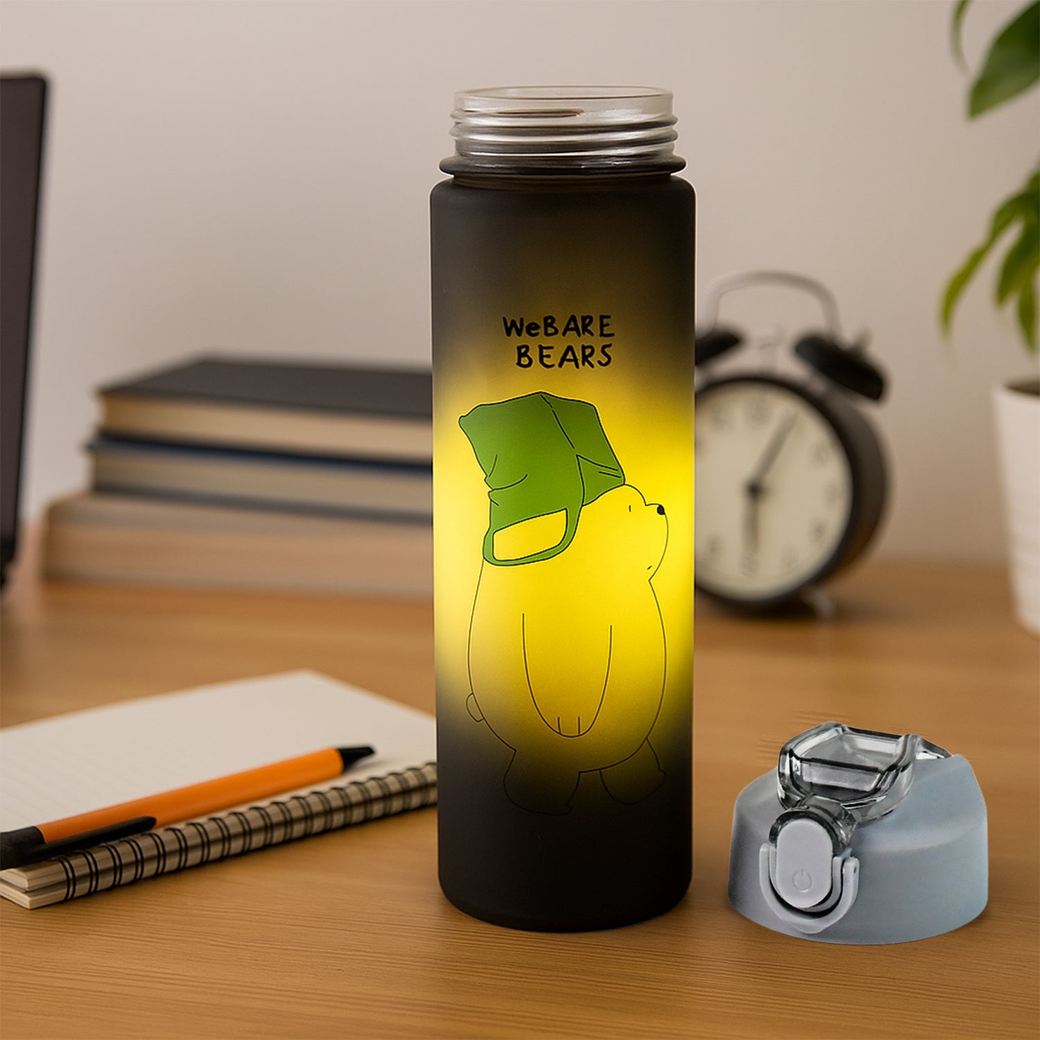 Cartoon Printed Water Bottles – 900 ml & 300 ml (2 Pc) Cartoon Printed Water Bottles – 900 ml & 300 ml (2 Pc)